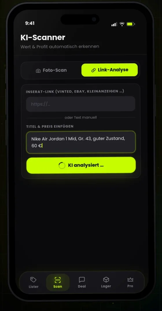 KI-Scanner: Marktwert und Gewinn auf einen Blick